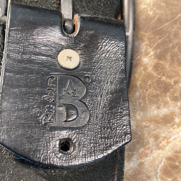 36” Black belt with metal features - Picture 3 of 3